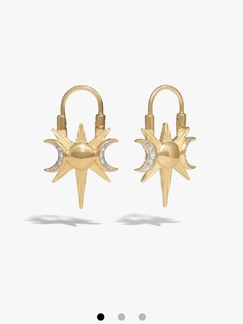 Awe Inspired triple moon earrings